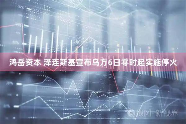 鸿岳资本 泽连斯基宣布乌方6日零时起实施停火